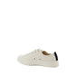 White Cotton Low Top Sneakers