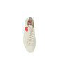 White Cotton Low Top Sneakers