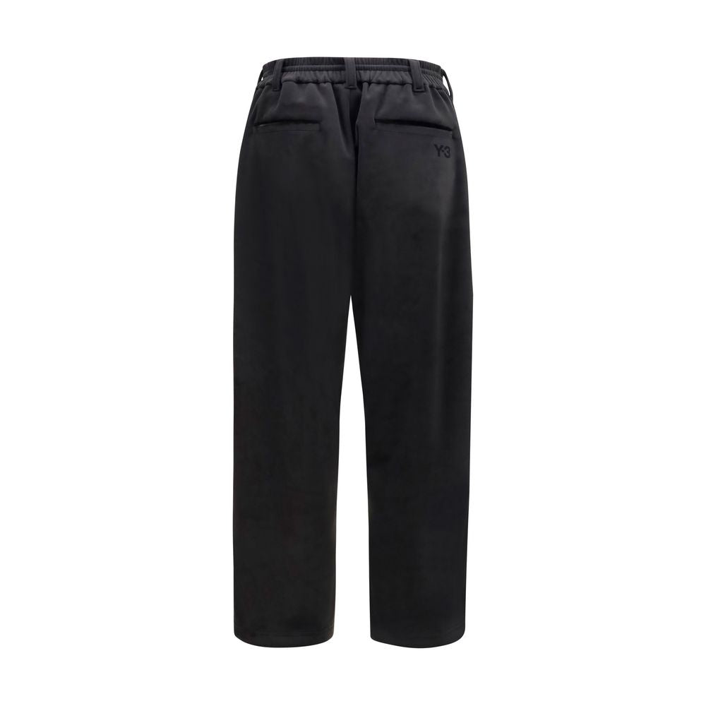Black Polyester Athletic Pants