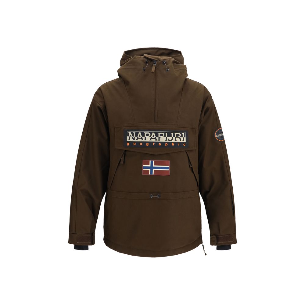 Brown Polyamide Shell Jacket