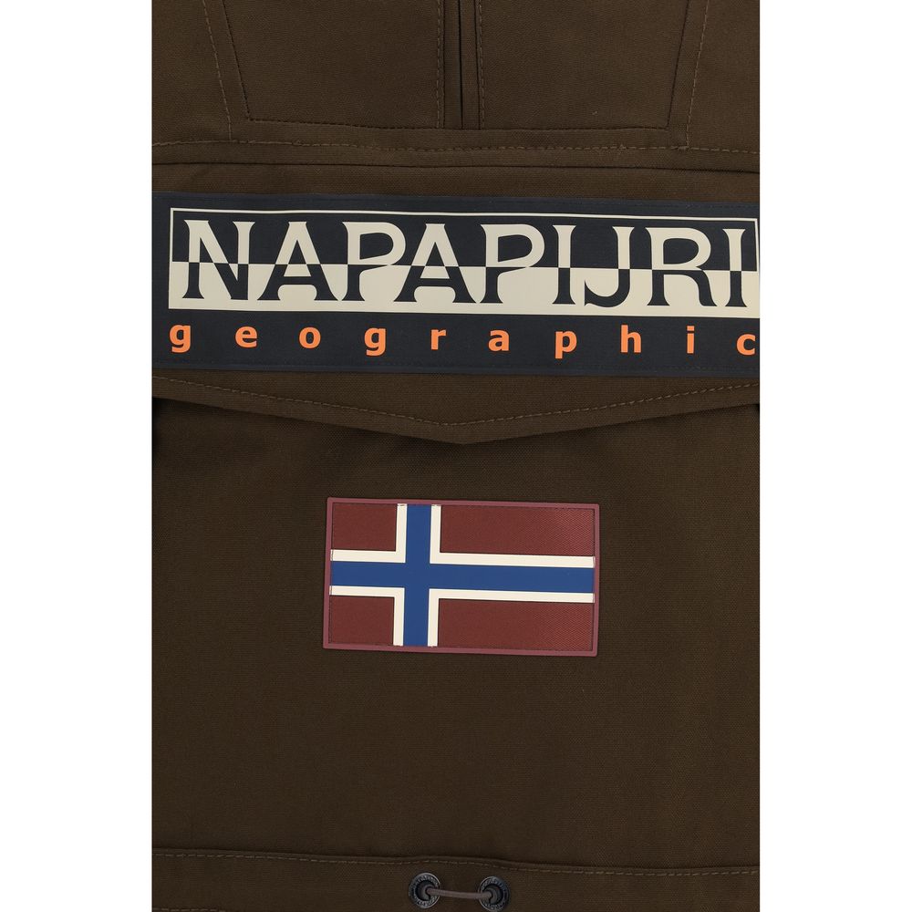 Brown Polyamide Shell Jacket