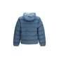 Blue Polyamide Full-Length Jacket