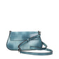 Blue Leather Crossbody Bag