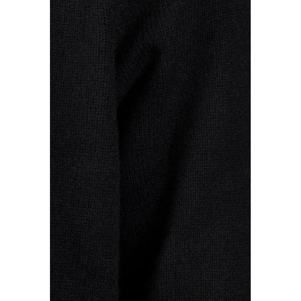 Black Wool Cardigan