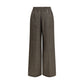 Brown Linen Casual Pants