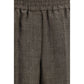 Brown Linen Casual Pants