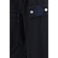 Black Cotton Biker Jacket