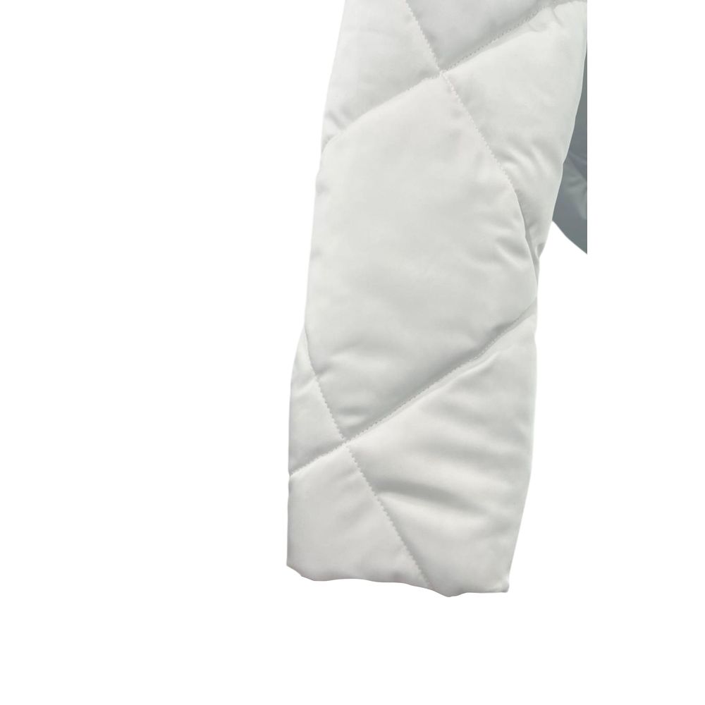 White Polyester Women Jacket