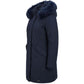 Blue Nylon Women Jacket