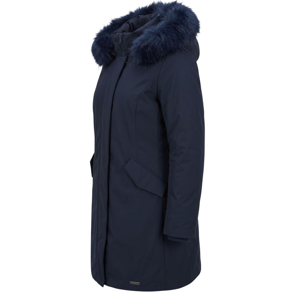 Blue Nylon Women Jacket