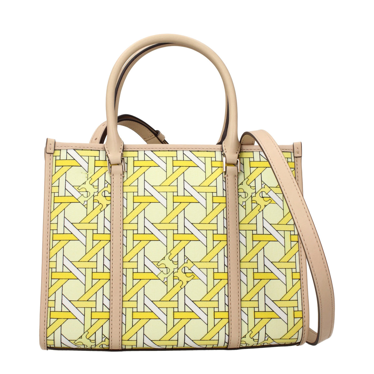 Yellow Fabric Handbag