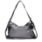 Gray Leather Shoulder Bag
