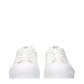White Leather Low Top Sneakers