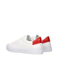 White Leather Low Top Sneakers