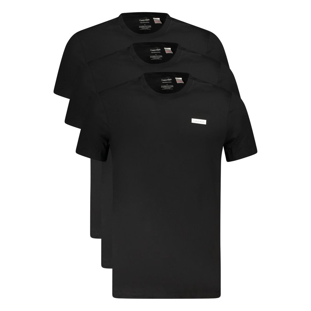 Black Cotton Men's Undershirt