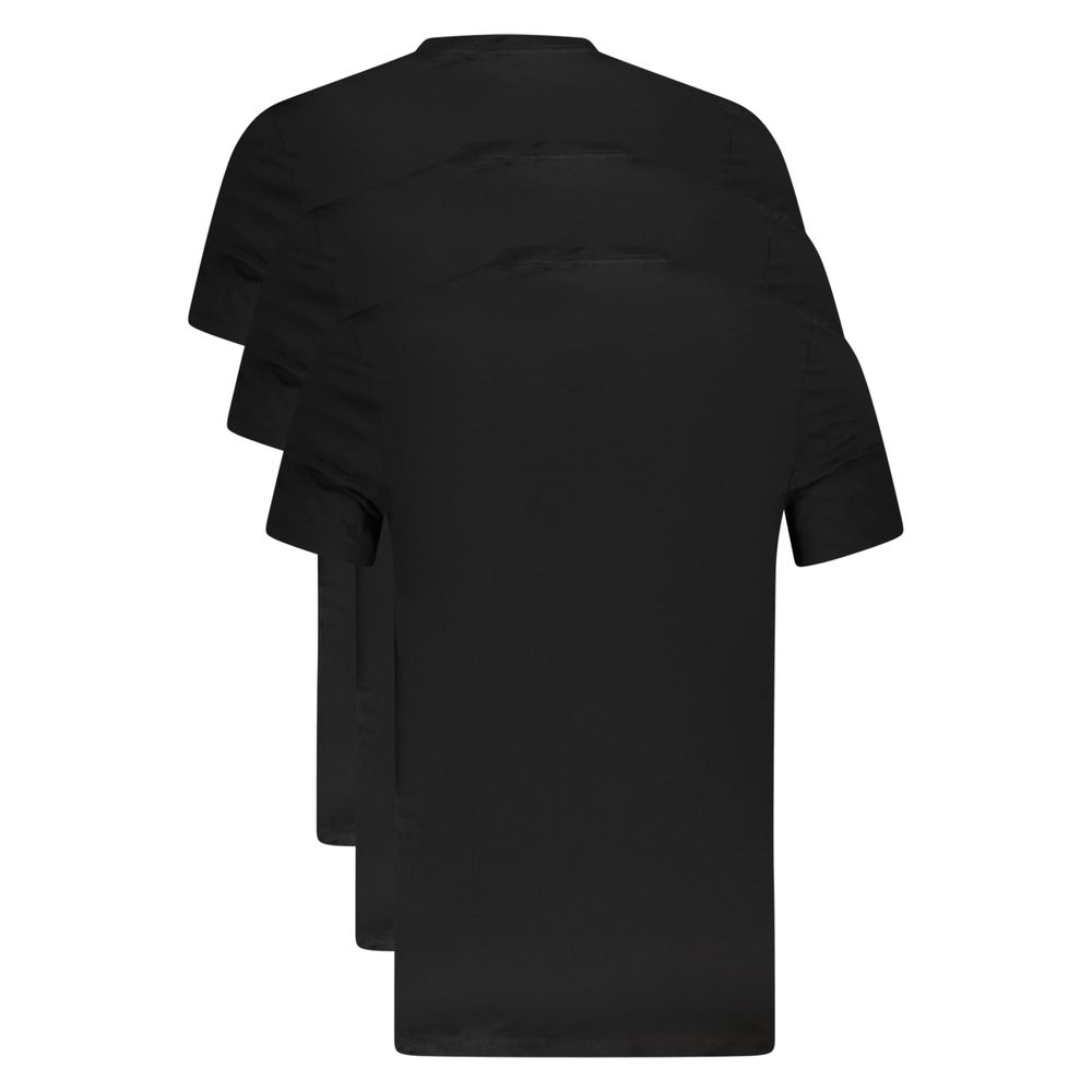 Black Cotton Men's Undershirt