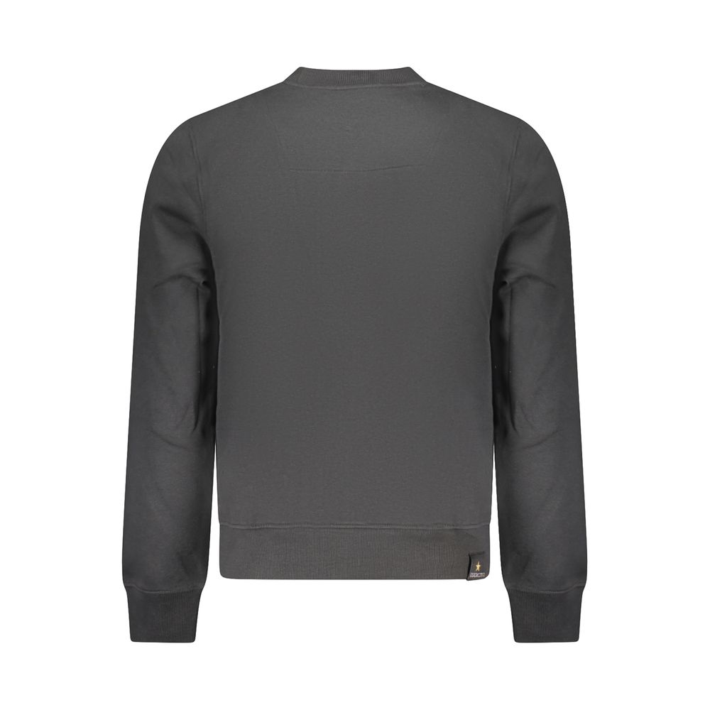 Black Cotton Men's Sweatshirt