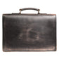 Black Leather Shoulder Satchel Briefcase Men Borse Bag