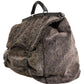 Black Shearling Leather Messenger Shoulder Men Borse Bag