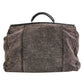 Black Shearling Leather Messenger Shoulder Men Borse Bag