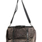 Black Shearling Leather Messenger Shoulder Men Borse Bag