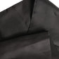Black Satin Silk Fringed Lace Stole Scarf