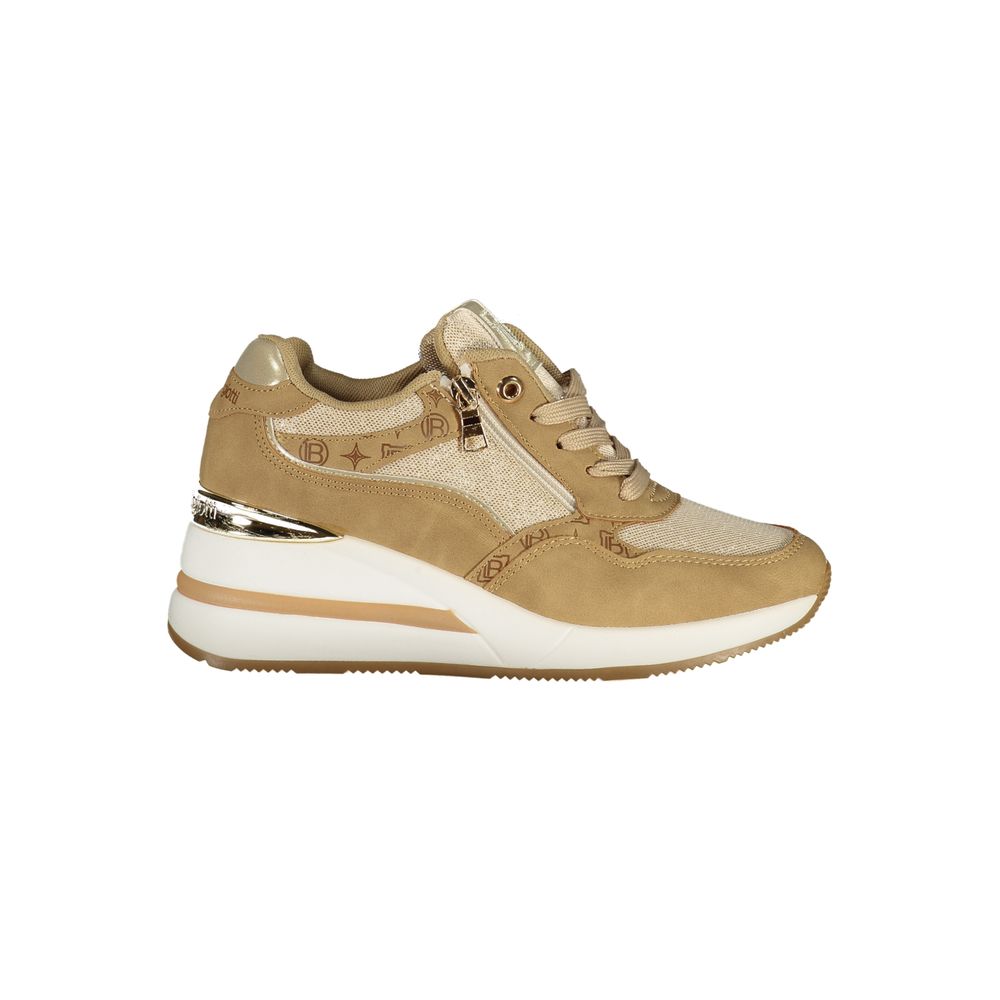 Beige Polyurethane Women's Sneaker