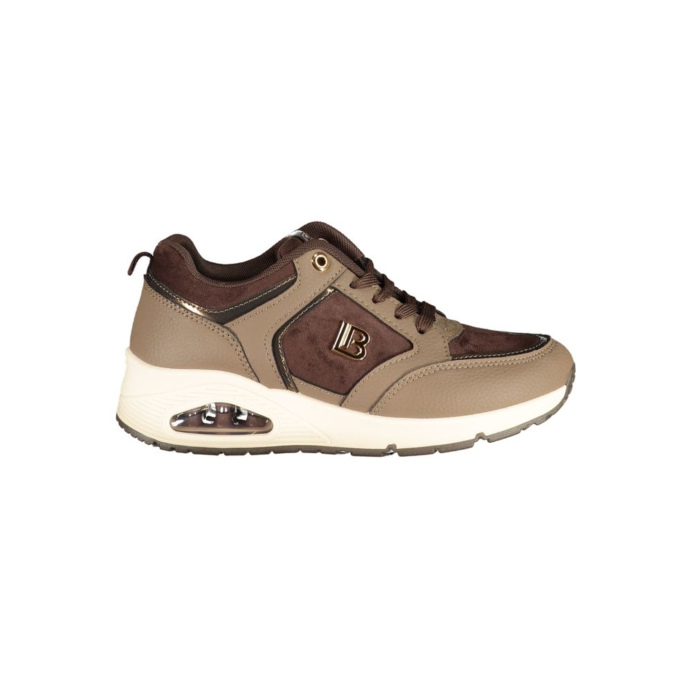 Brown Polyurethane Women's Sneaker