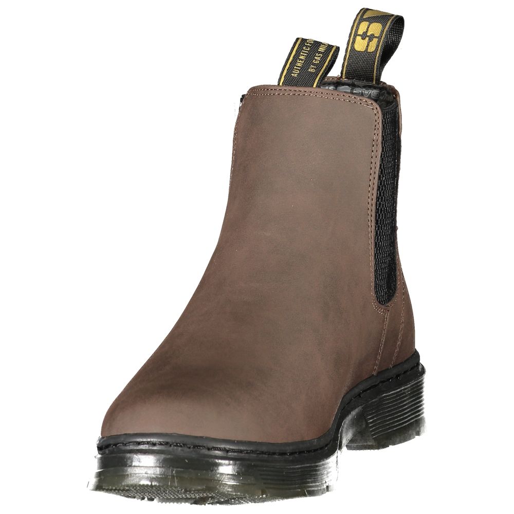 Brown Polyurethane Women's Boot