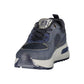 Blue Polyurethane Women's Sneaker
