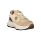 Pink Polyester Women's Sneaker