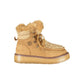 Brown Polyurethane Women Boot