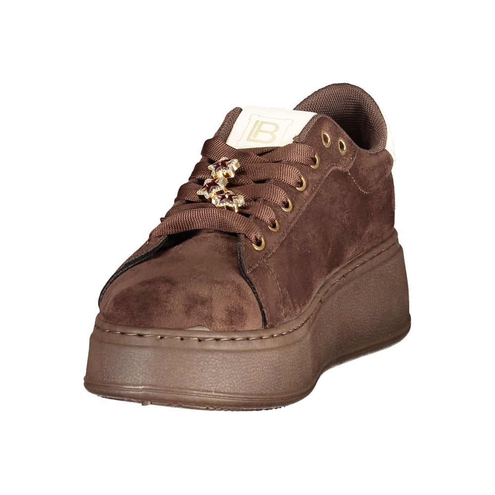 Brown Polyurethane Women's Sneaker