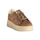 Brown Polyurethane Women's Sneaker