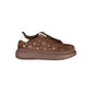 Brown Polyurethane Women's Sneaker
