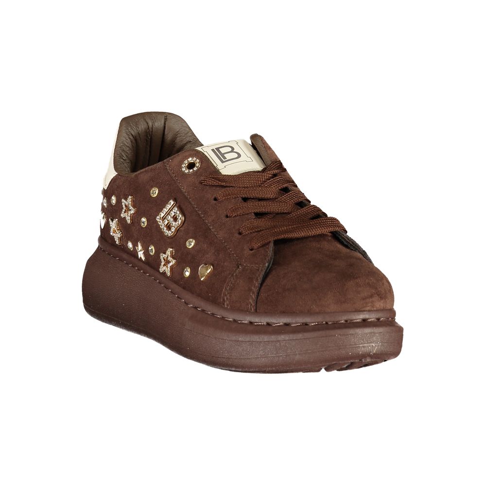Brown Polyurethane Women's Sneaker