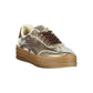 Gold Polyurethane Women's Sneaker