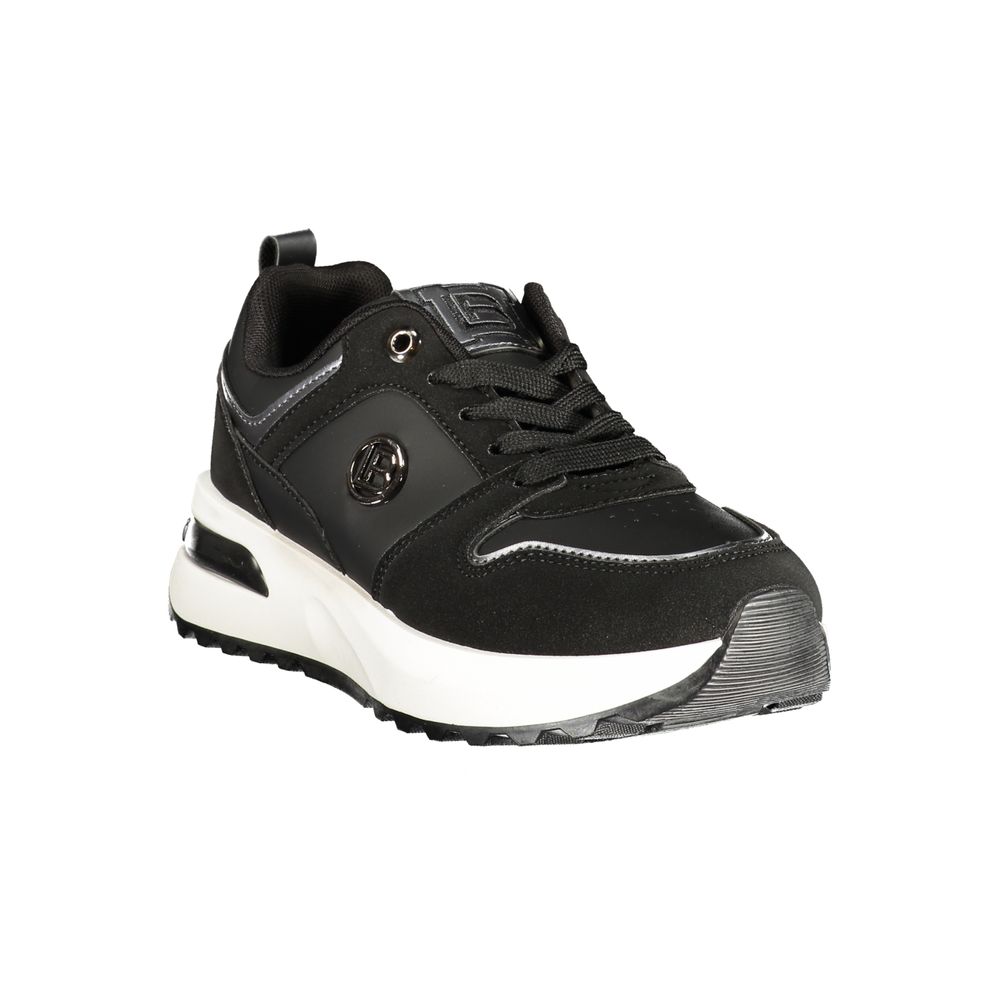 Black Polyurethane Women's Sneaker