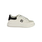 White Polyurethane Women Sneaker