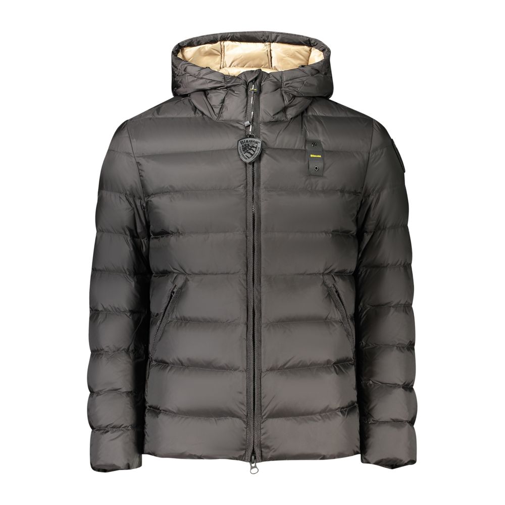 Black Polyamide Men's Jacket