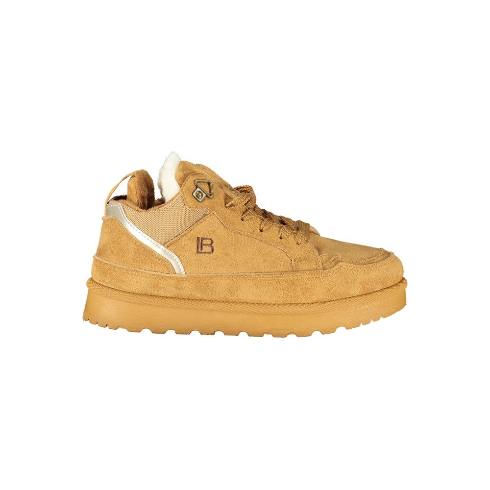 Brown Polyurethane Women's Sneaker