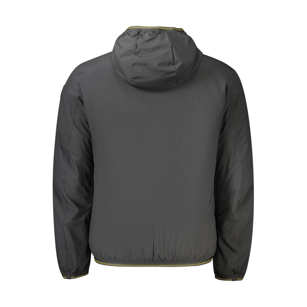Black Polyester Men's Jacket