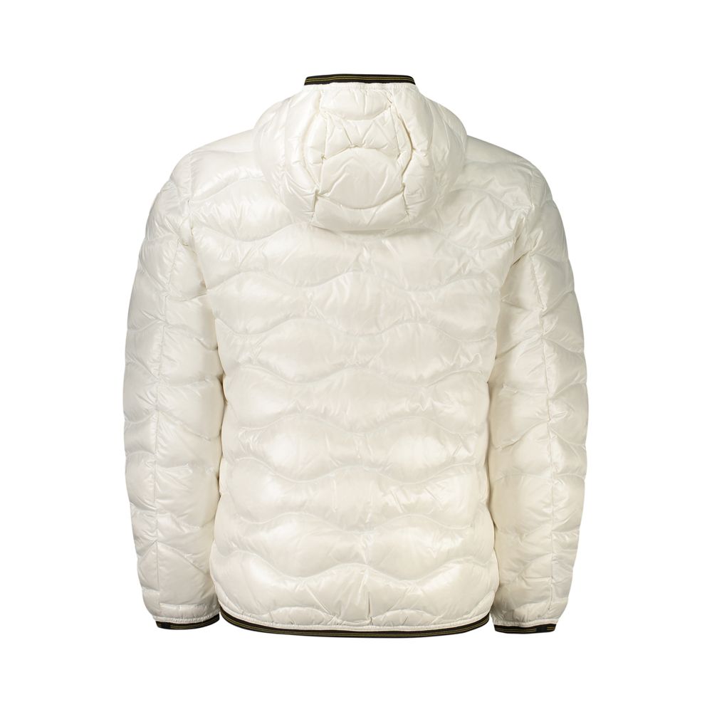 White Polyamide Men's Jacket