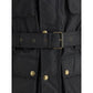 Black Cotton Full-Length Jacket