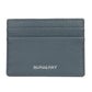Burberry Sandon Business Small Grey Grained Leather Card Case Wallet