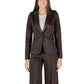 Brown Polyester Blazer
