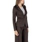 Brown Polyester Blazer