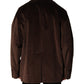 Brown Double Breasted Corduroy Blazer Jacket