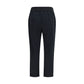 Black Cotton Athletic Pants