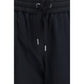 Black Cotton Athletic Pants